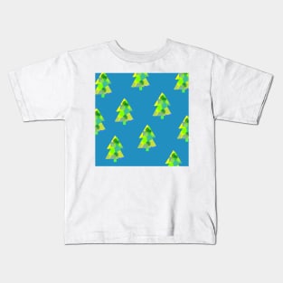 Christmas trees pattern Kids T-Shirt